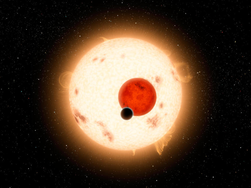 Kepler-16b illusztráció